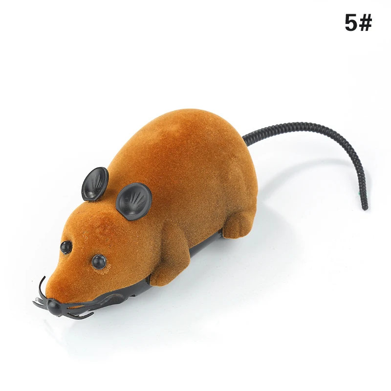 Plush Mouse Mechanical Motion Rat Wireless Remote Electronic Rat Kitten Novelty Funny Pet Supplies Pets Gift Cat Toys Cat Puppyt