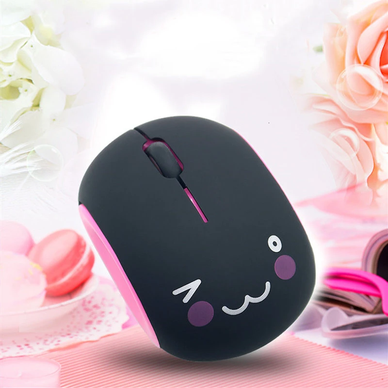 

Rechargeable Wireless Silent Mouse Ergonomic Optical USB Computer Mause Pink Lovely Cute Noiseless PC Office Mice For Girl Kids