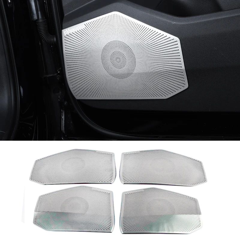 Per Vw Volkswagen Touareg Cr7 2017-2019 Altoparlante Per Portiera Dell'Auto Sound Chrome Speaker Cover Trim Frame Sticker Accessori Interni