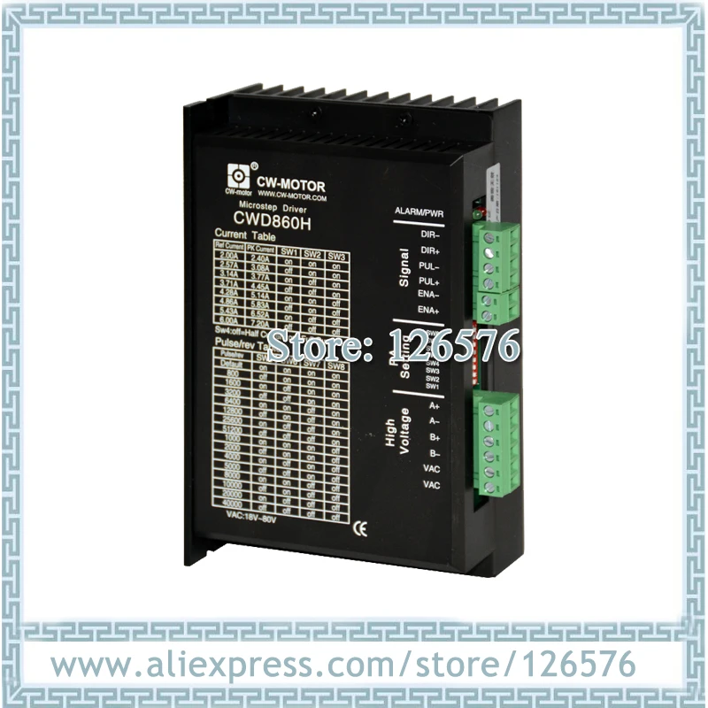 

High quality 2 phase Digital stepper motor driver CWD860H 60-100VDC/40-80VAC 7.2A 32bit DSP stepping drive