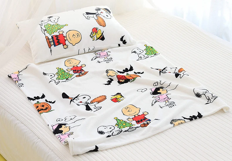 Одеяло Snoopy, мягкое и теплое, Коралловое, Флисовое одеяло, милый мультфильм, зимние простыни, покрывало, одеяло для дивана, механическая стирка, Фланелевое, b