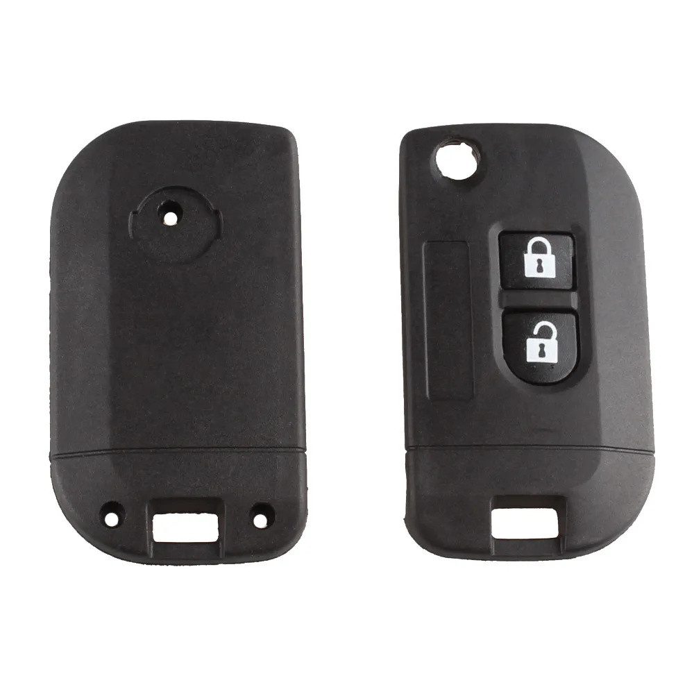 2 кнопки откидной складной пульт дистанционного ключа оболочки автомобиля чехол Fob для Qashqai Nissan Micra Navara Almera Note ремонт оболочки Чехол