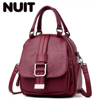 

New Female Backpack Mochila Feminina Casual Multifunction Women Leather Backpack Lady Shoulder Bag Sac A Dos Travel Back Pack