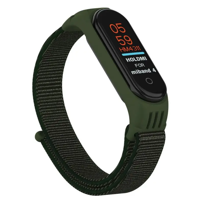 Нейлоновый ремешок для Xiaomi mi 4 3 сменный Браслет mi band 4 band 3 спортивный браслет дышащий браслет для Xio mi band 3 4