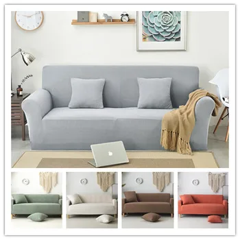 

Saoltexile Knitted Thicken Sofa Cover Universal Couch Covers Non-slip Full Wrap Sofa Seat Covering Elastic Slipcover TI91#