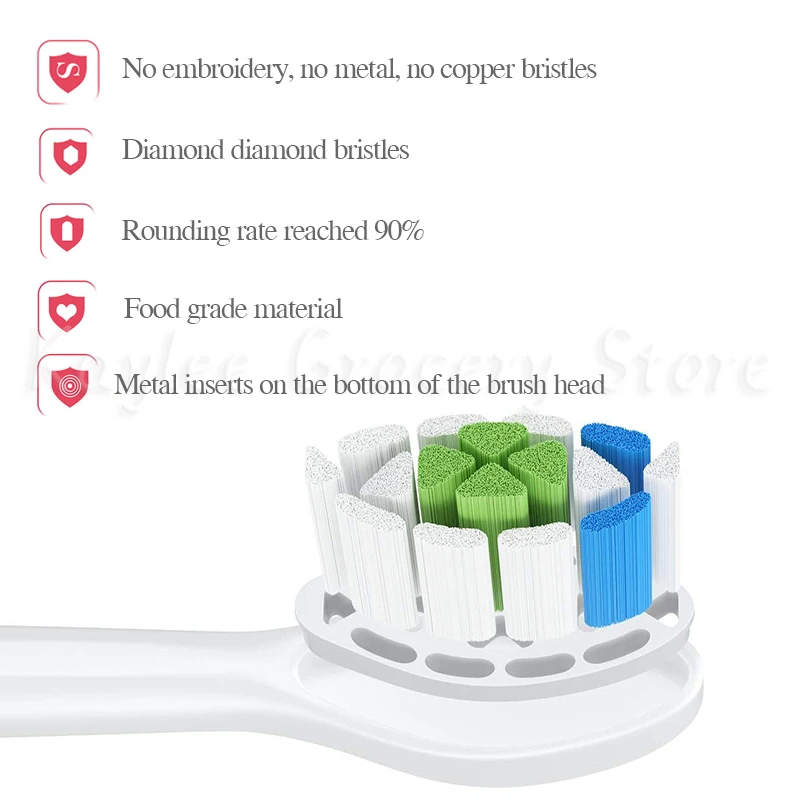 Replacement Electric Toothbrush Heads Compatible With Philip Sonicare Electric Toothbrush HX6930 HX6530 HX9342 HX6232 HX6064