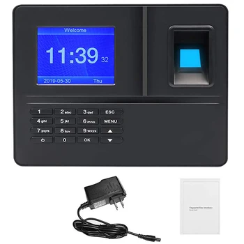

HOT-US Plug,H6 Attendance Machine Intelligent Biological Fingerprint Password Attendance Machine Employee Sign-In Recorder