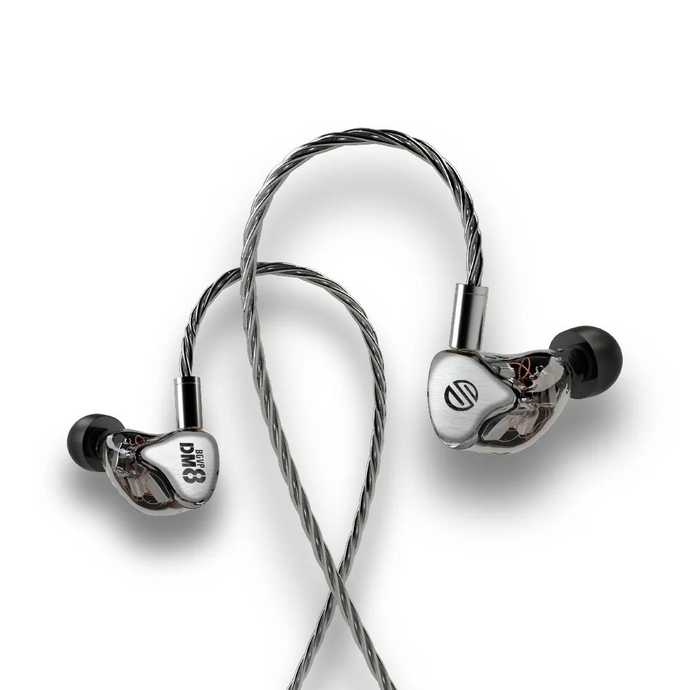 BGVP DM8 Knoweles Sonion 8 BA In Ear HIFI шумоподавление MMCX сменный кабель 2 5 мм лихорадка