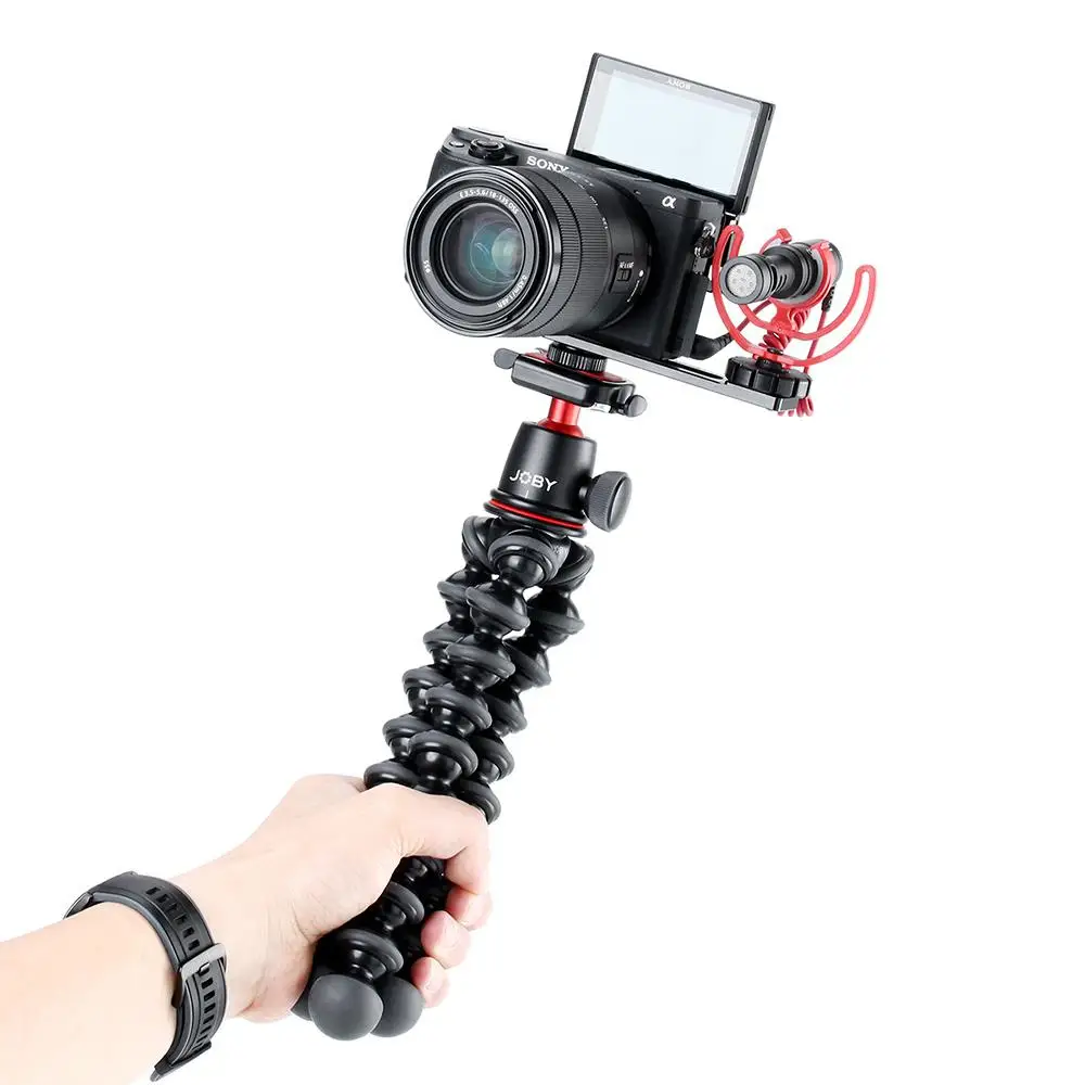 Kuulee PT-5 Vlogging крепление для микрофона Штатив Адаптер кронштейн Подставка для SONY A6400 A6500 A6300 камера для Canon G7X II Vlog