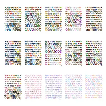 

90Pcs/Sheet 3D Colorful Butterfly Heat Shrink Handmade Resin Nail Art Decorations DIY Crafts Jewelry Making Accessory
