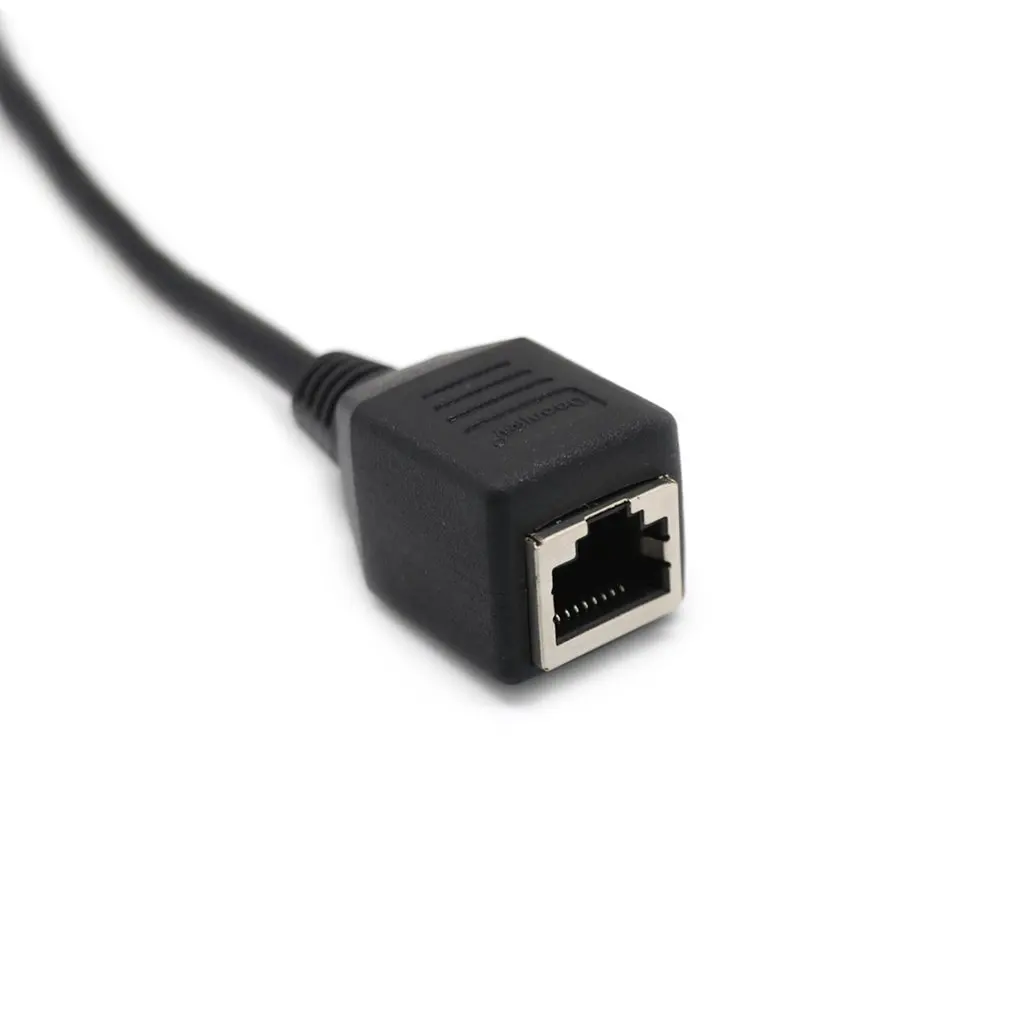 0,15 метров VGA удлинитель для Lan Cat5 Cat5e RJ45 конвертер Ethernet адаптер кабель черный мужской женский удлинитель адаптер