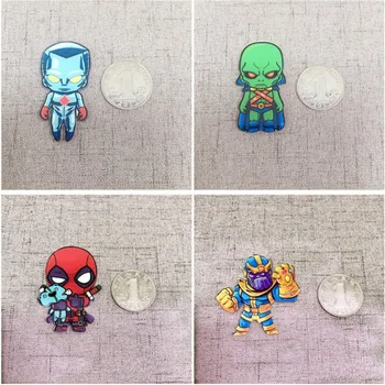 

Cute cartoon Venom Thanos superman batman Captain America series fridge magnets High grade acrylic fridge magnet sticker