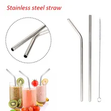 Красочные пипетки Нержавеющая сталь пипетки металлическая соломинка красивые креативные 3 шт./компл. Кухня вечерние свадебные коктейль с фруктовым соком