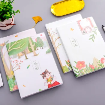 

Cute Kawaii Journal Diary Notebook With Lined Paper Vintage Retro Notepad Book For Kids Office School Student Stationery