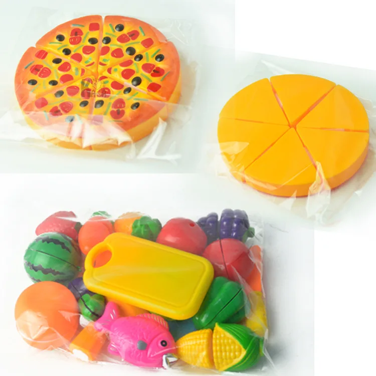 

1237 Fruit & Vegetable Slicer 24 Pieces Model Kitchen Cutting Play House Toys Pizza Slicer