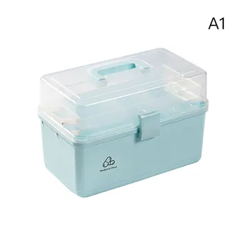 

3 Layers Portable Organizerbox First Aid Kit Plastic Waterproofwaterproof Medicinedrug Cabinet Storage Box Plastic Storage Conta