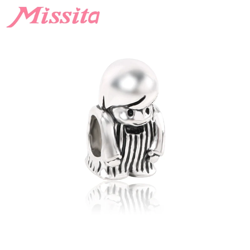MISSITA Family Member Happy Boy Charms Beads fit брендовый браслет ожерелье для женщин ювелирные