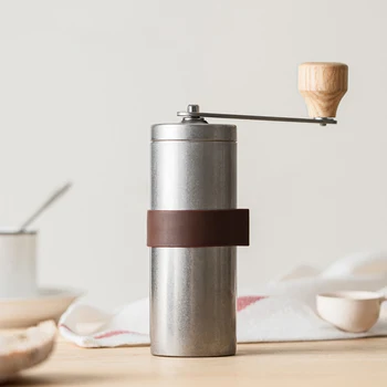 

Vintage Portable Hand Coffee Grinder Grind Coffee Bean Mill Coarseness Coffee High Adjuster With Quality Grinders Burr Ceramic
