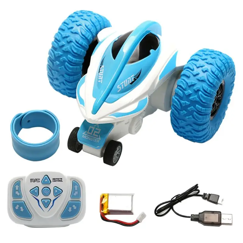 

2.4G Stunt Car Remote Control 360 Degree Spin Transform Toys Double Sided Flip F42E