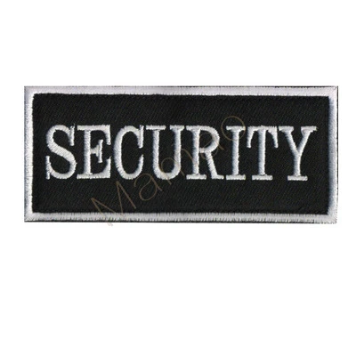 Security Одежда с надписями и вышитым английским флагом, джинсовая куртка, декоративная нашивка на значок - Цвет: Security