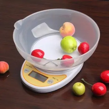 

Digital Pocket 5kg/1g 1kg/0.1g Kitchen Scale LCD Electronic Steelyard Postal Food Cooking Balance High Precision Measuring Tools