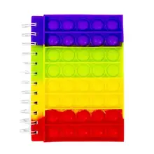 Couverture en Silicone souple pour carnet de notes à bulles, décompression, Extrusion de livres à bulles 