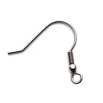 

Carven 100pcs/lot Earrings Silver Color Copper Ear Wires Earrings Hook Headbands