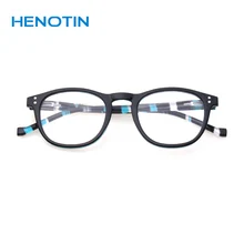 Henotin модные круглые очки для чтения весенние петли мужские и женские очки для чтения диоптрий 0,5 1,75 2,0 3,0 4,0