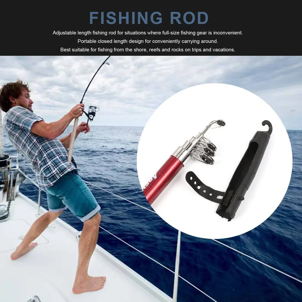 MXECO Outdoor Portable Fiberglass Sea Rod Telescopic Fishing Rod Pole Fishing Tackle Tool Sea Rod Fishing Accessories 