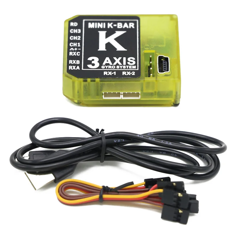 Трехосевой гироскоп KBAR Gyro MINI K BAR желтого цвета K8 3 осевой без катушки PK VBAR B8 для Mikado