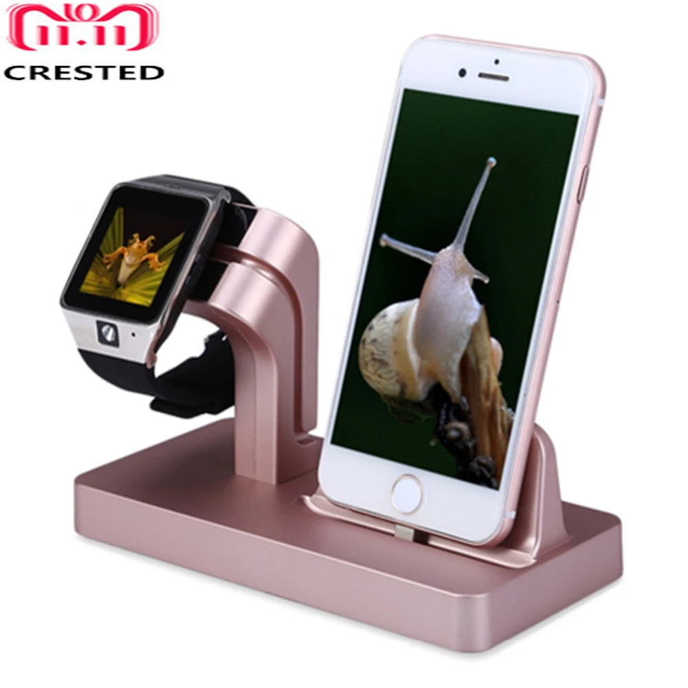Watch Accessories For Apple watch 6 SE 5 4 3 44mm 40mm iwatch 42mm 38mm  charger Holder IPhone X 8 7/8 Plus 6S station|Watchbands| - AliExpress