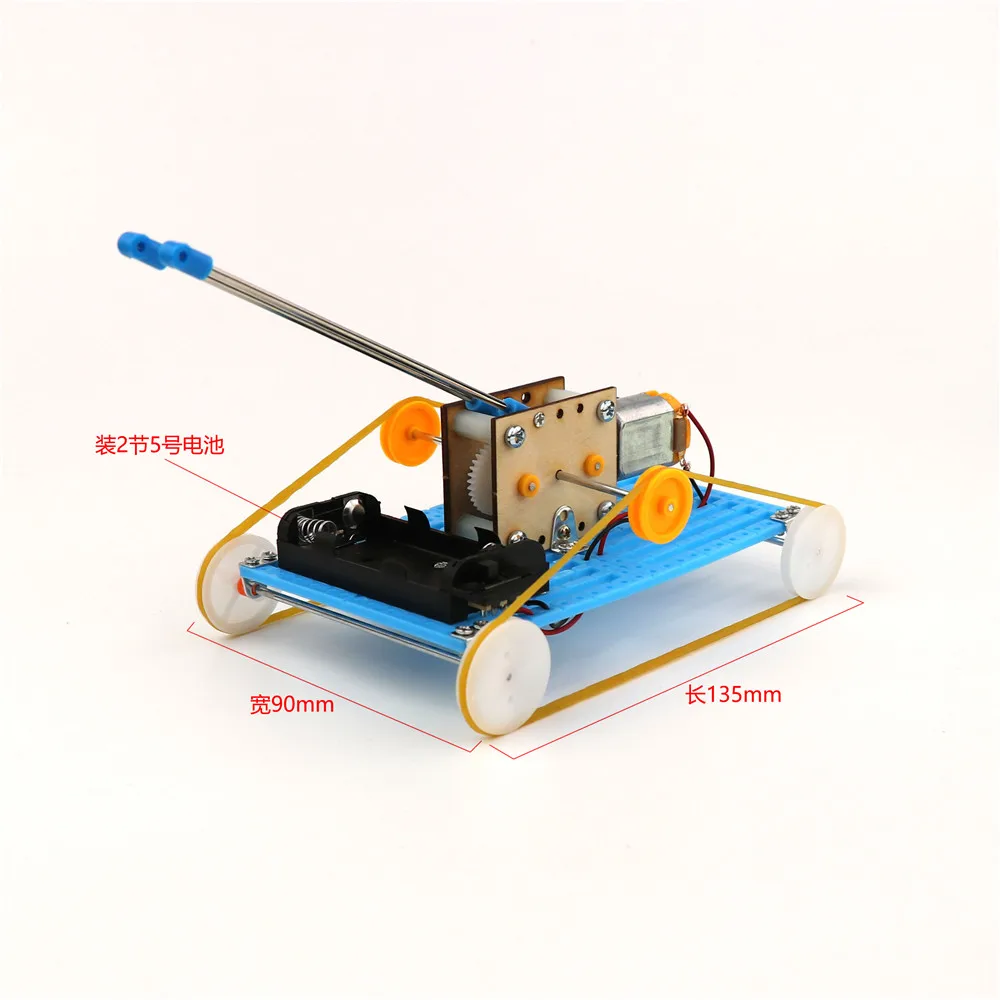 Робот "сделай сам" CiêNcia E Tecnologia De ProduçãO De Modelo De Танк De Carro EléTrico De Кватро Родас RobóTica InvençãO Cientí