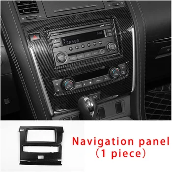

For Nissan Patrol y62 2017-2020 carbon fiber Navigation panel molding trim