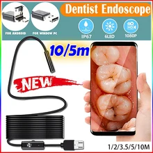 

3 In 1 1080P HD Digital Dentist Endoscope Waterproof USB Multi-function Mini Borescope Pipe Inspection Camera for Android Phone