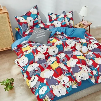 Yellow flower four-piece 1.5meters bed sheet quilt cover cute three-piece giry heart spring and summer bedding. Yellow flower four-piece 1.5meters bed sheet quilt cover cute three-piece giry heart spring and summer bedding.