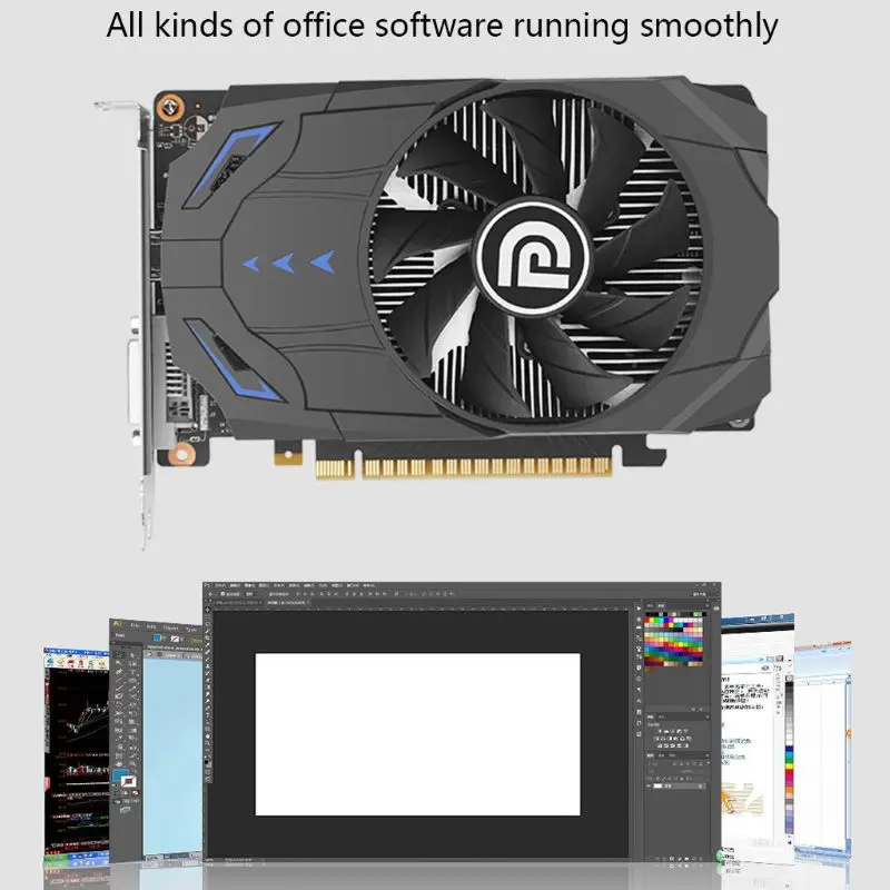 

Graphic Card GTX1650 4G GDDR5 NVIDIA 128Bit 8000MHz 1485-1665MHz HDMI+DVI 12nm 896Unit 75W gtx1650 Video Card for Gaming Accesso