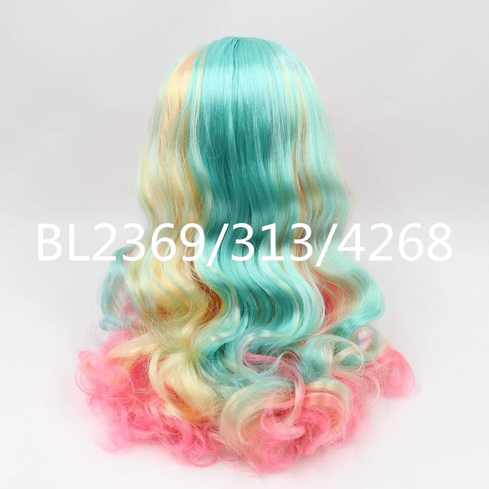Blyth кукла ледяной rbl головы и купола красочные волосы парик для DIY на заказ|Куклы| |