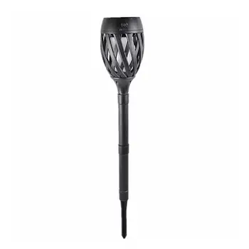 

Black Solar Powered Flame Lamp Waterproof 96LEDs for Yard Lawn Garden Decoration Low Power Consumption High Brightness