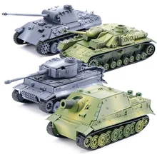 4d tanque modelo bloco de construção wwii alemão tigre panther tanque conjunto militar modelo 1:72 simulação tanque mesa brinquedos presente para o menino