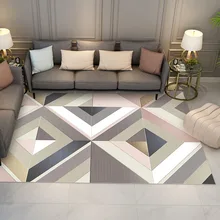Современный ковер для гостиной, минималистичный теплый домашний большой геометрический Коврик для кабинета, журнальный столик, напольный коврик, ковер в скандинавском стиле