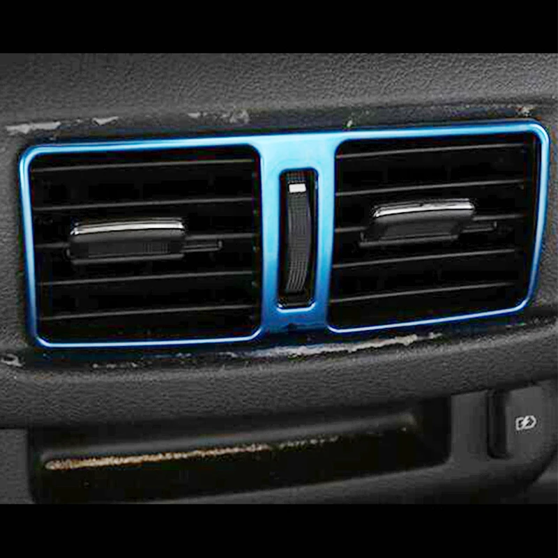 

Аксессуары из нержавеющей стали для Renault alalaska 4WD 2016 2017 2018, задняя крышка автомобильного кондиционера, решетка вентиляционного отверстия, обшивка