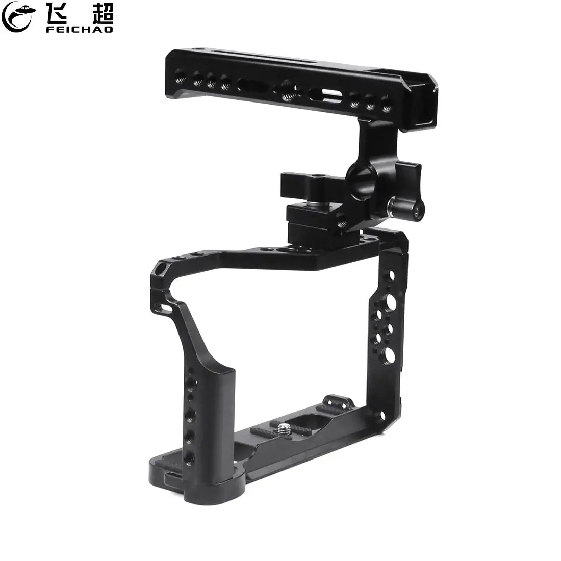 

XT2 XT3 DSLR Camera Cage with Top Handle / Tripod Ballhead Stabilizer Rig for Fujifilm X-T3 X-T2 DSLR Protective Case Vlogging