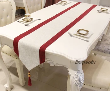 

Modern minimalist table runner, Nordic tea table cloth art cotton and linen table decoration table runner