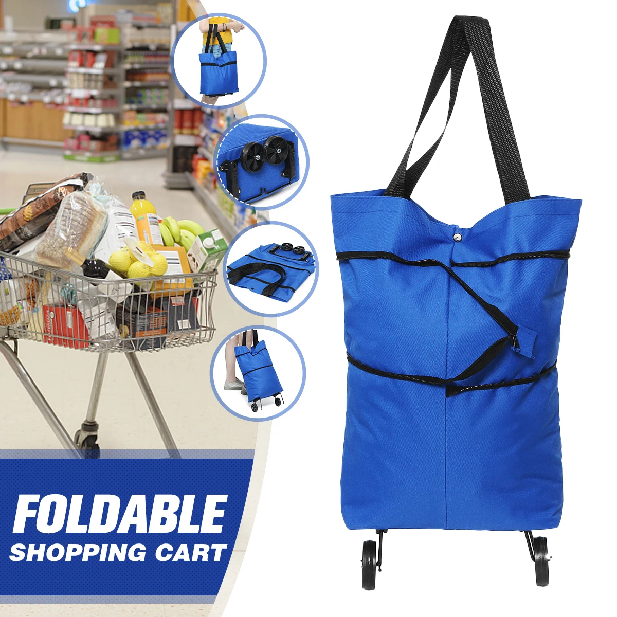 Wheels-Bag Pull-Cart Package Small Women Tug on Buy Osmond