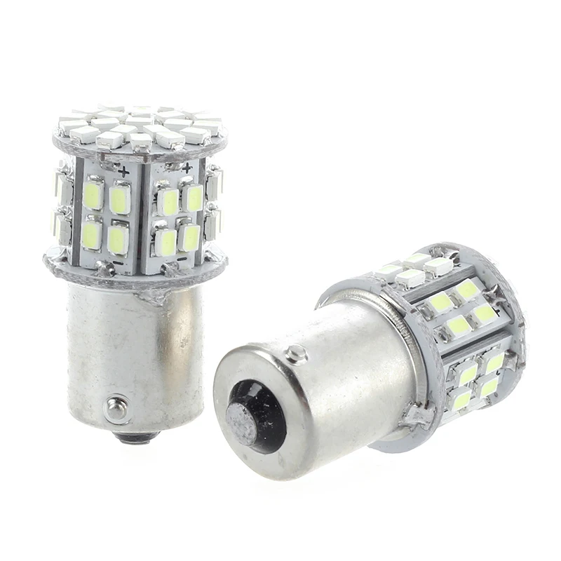 2X 1156 SMD 50 светодиодный ная лампа 12 В автоматический белый мигающий светильник |