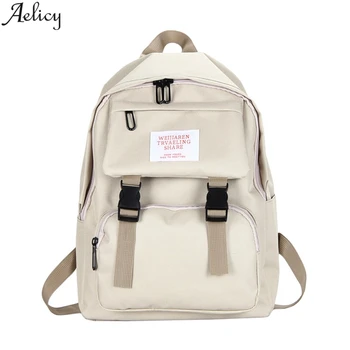

Aelicy Classic Waterproof Women's Backpack Large Capacity Multiple Zip Pocket Nylon Multi Pocket Travel School Backpacks Teenage