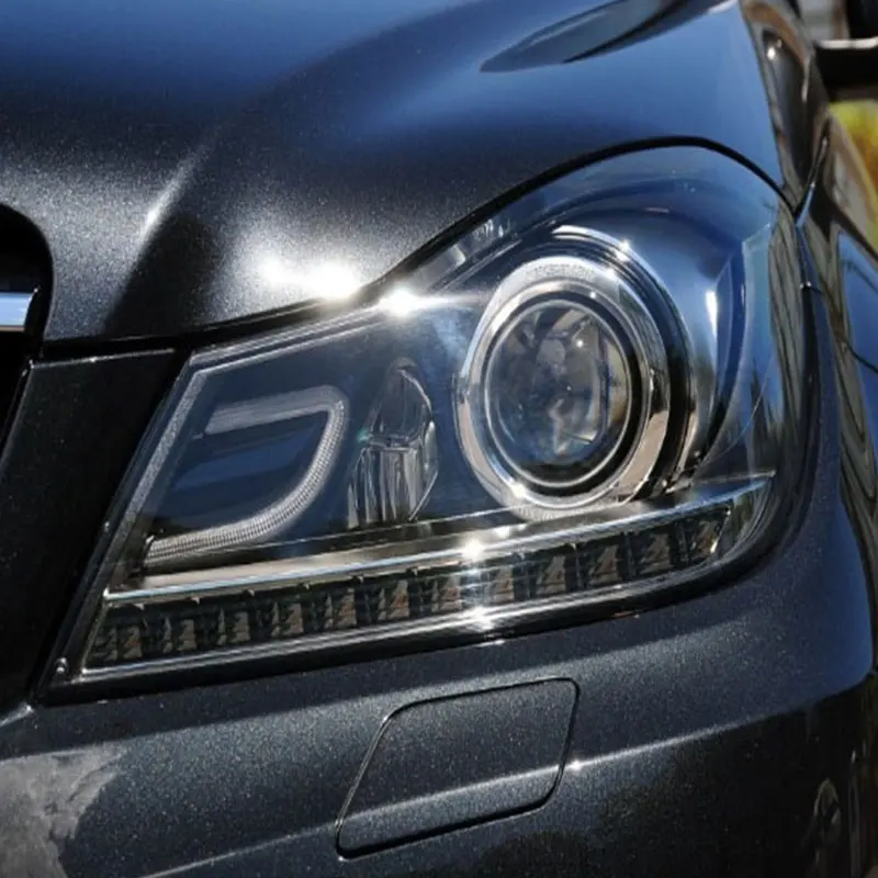 Для передних фар Mercedes Benz стеклянная маска для прозрачная оболочка маски W204 C180 C200