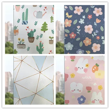 

width 30/40/50/70 cm glass window sticker frosted window film toilet opaque shading privacy bathroom window grille privacy film