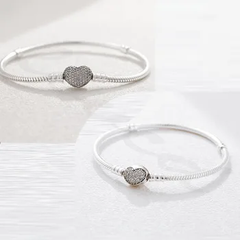 

925 sterling silver bracelet DIY beads Bracelet original charms silver 925 bracelets for women Christmas gifts