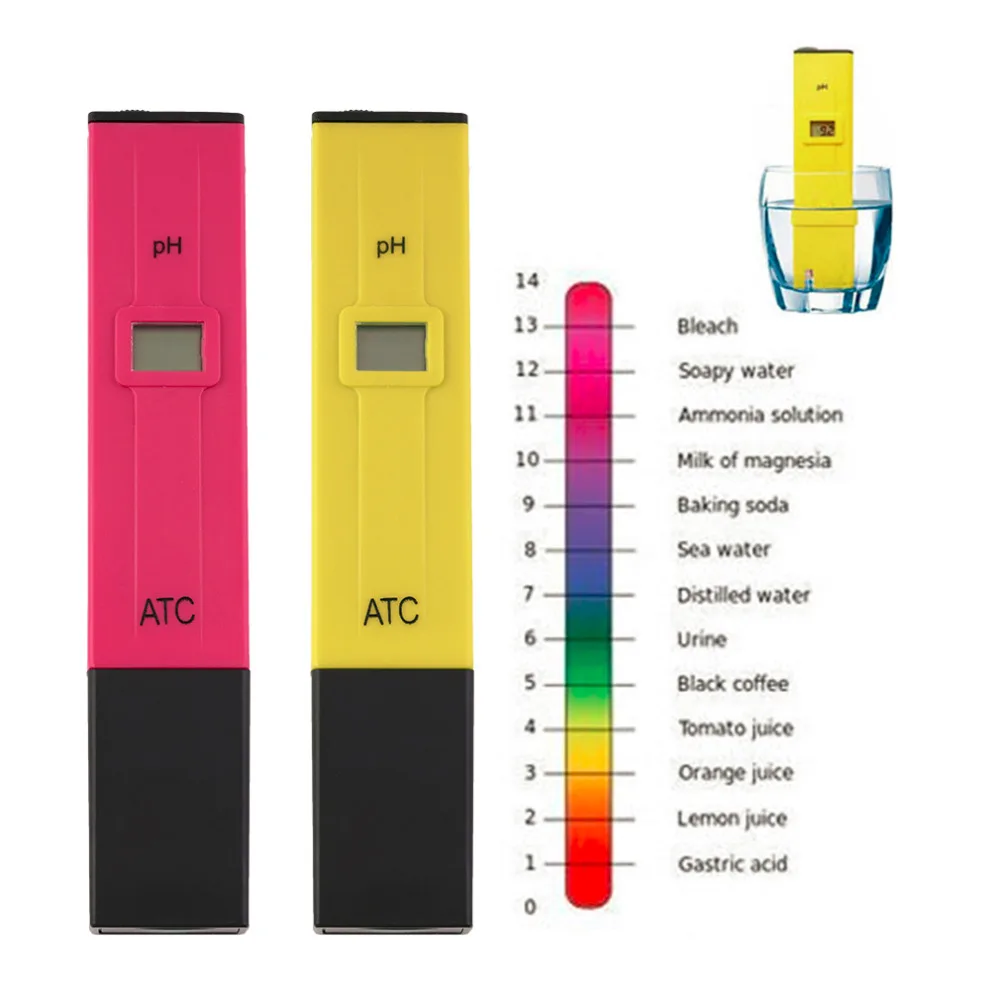 

High Precision Durable Digital PH Meters Water Soil Tester 700 Hours Long Life Acidity Acid Testing Pen for Aquarium Pool Water